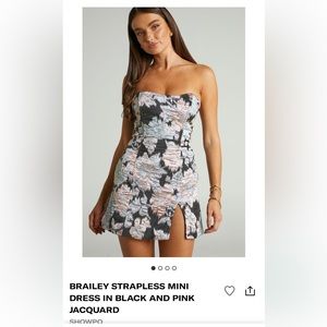 Colorful Strapless dress